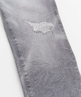 Men's Skinny Distressed Denim Pants - Grey